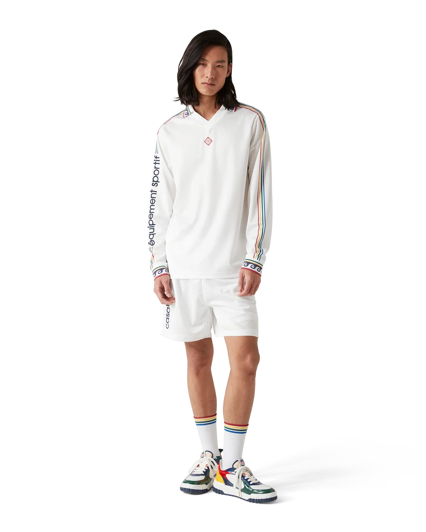 Short de football monogramme Jacquard