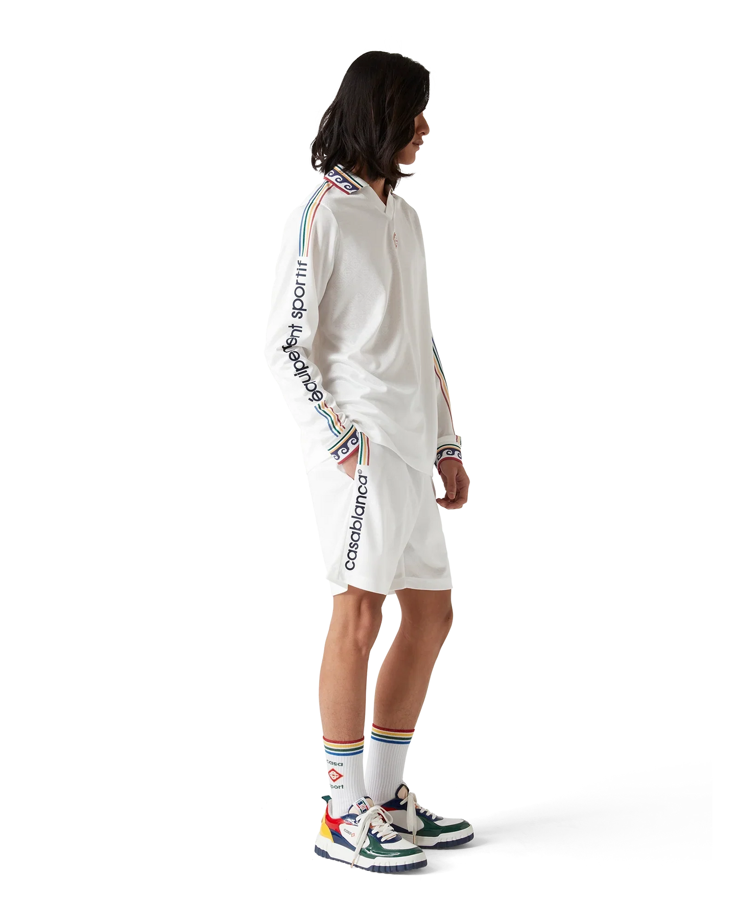 Short de football monogramme Jacquard