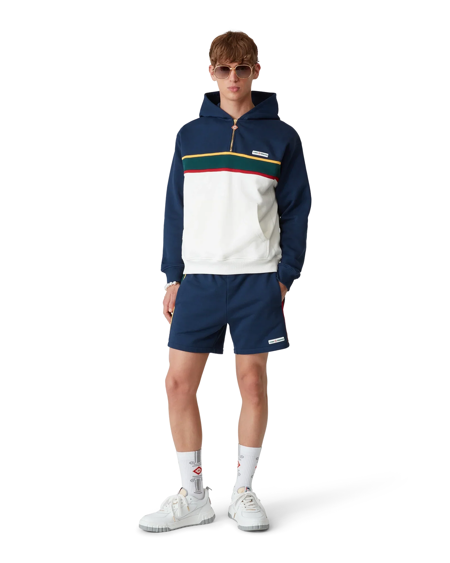 Shorts de jogging color block
