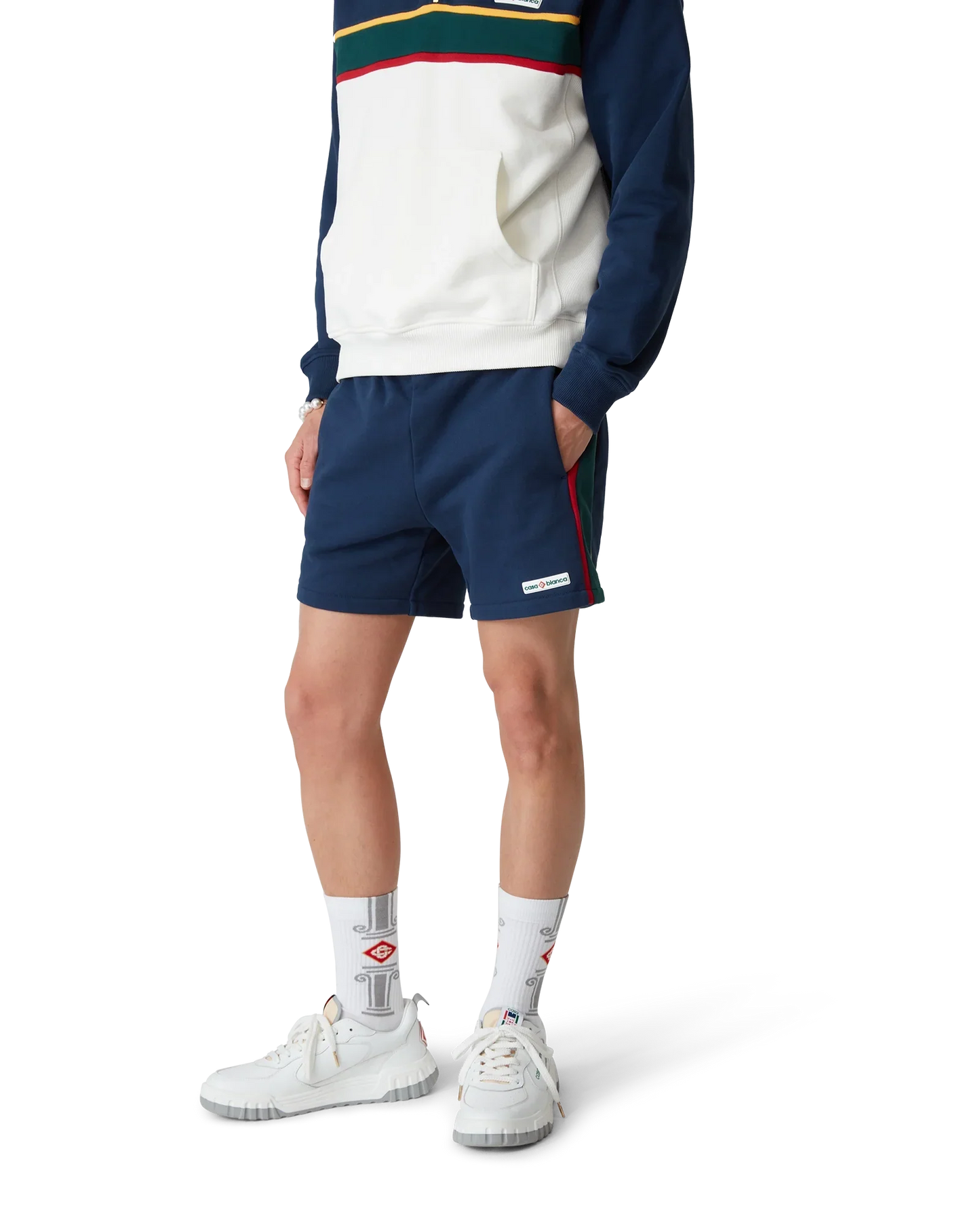 Shorts de jogging color block