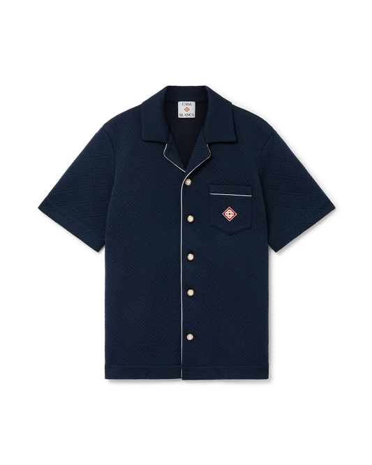 Jacquard Monogram Short Sleeve Shirt