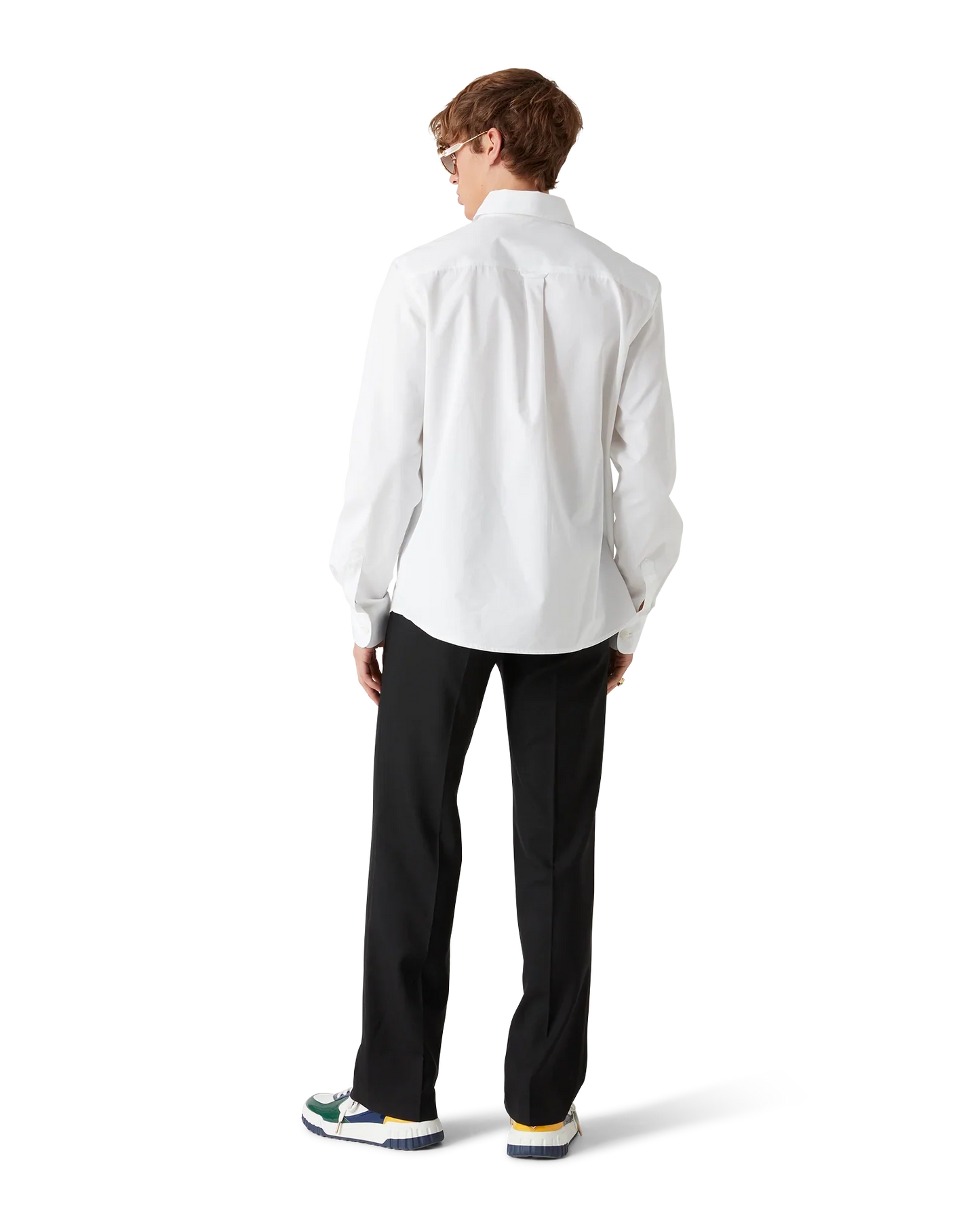 Chemise Oxford brodée orange