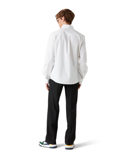 Chemise Oxford brodée orange