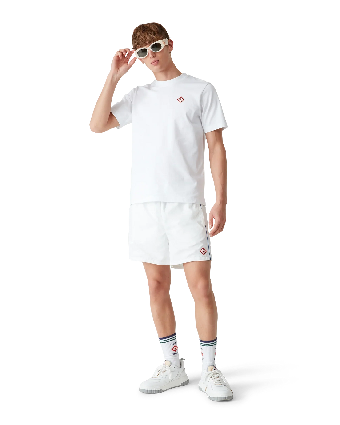 Shorts en tissu éponge monogrammé