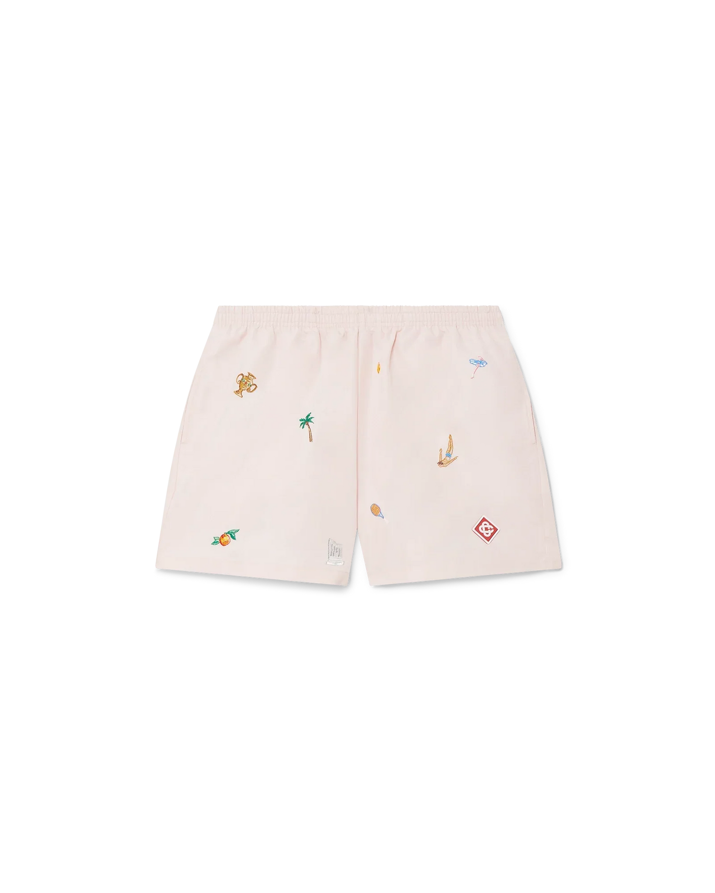 Short de bain avec motif brodé