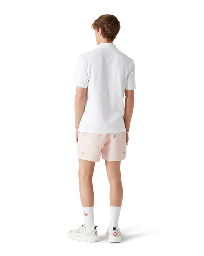 Short de bain avec motif brodé