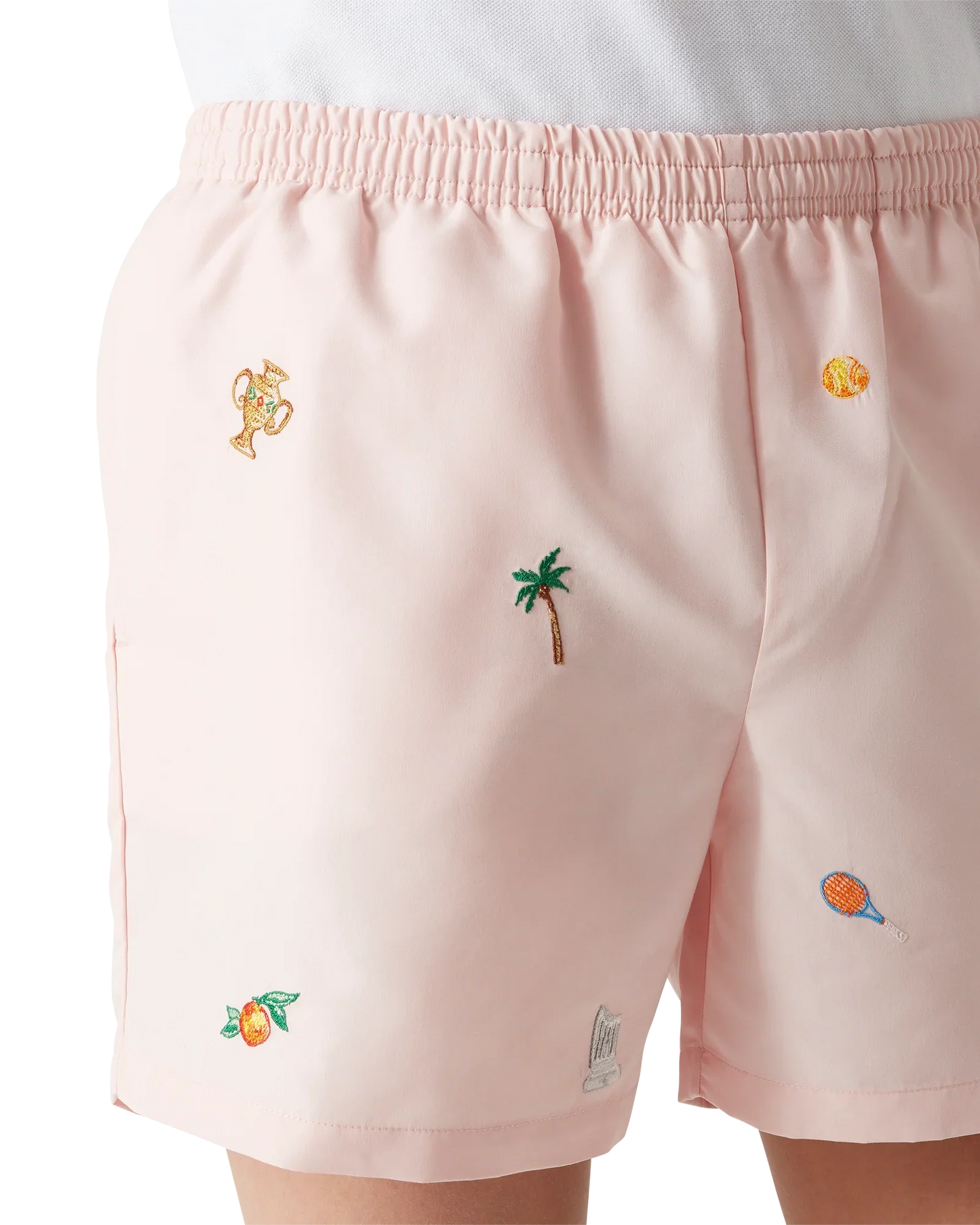 Short de bain avec motif brodé
