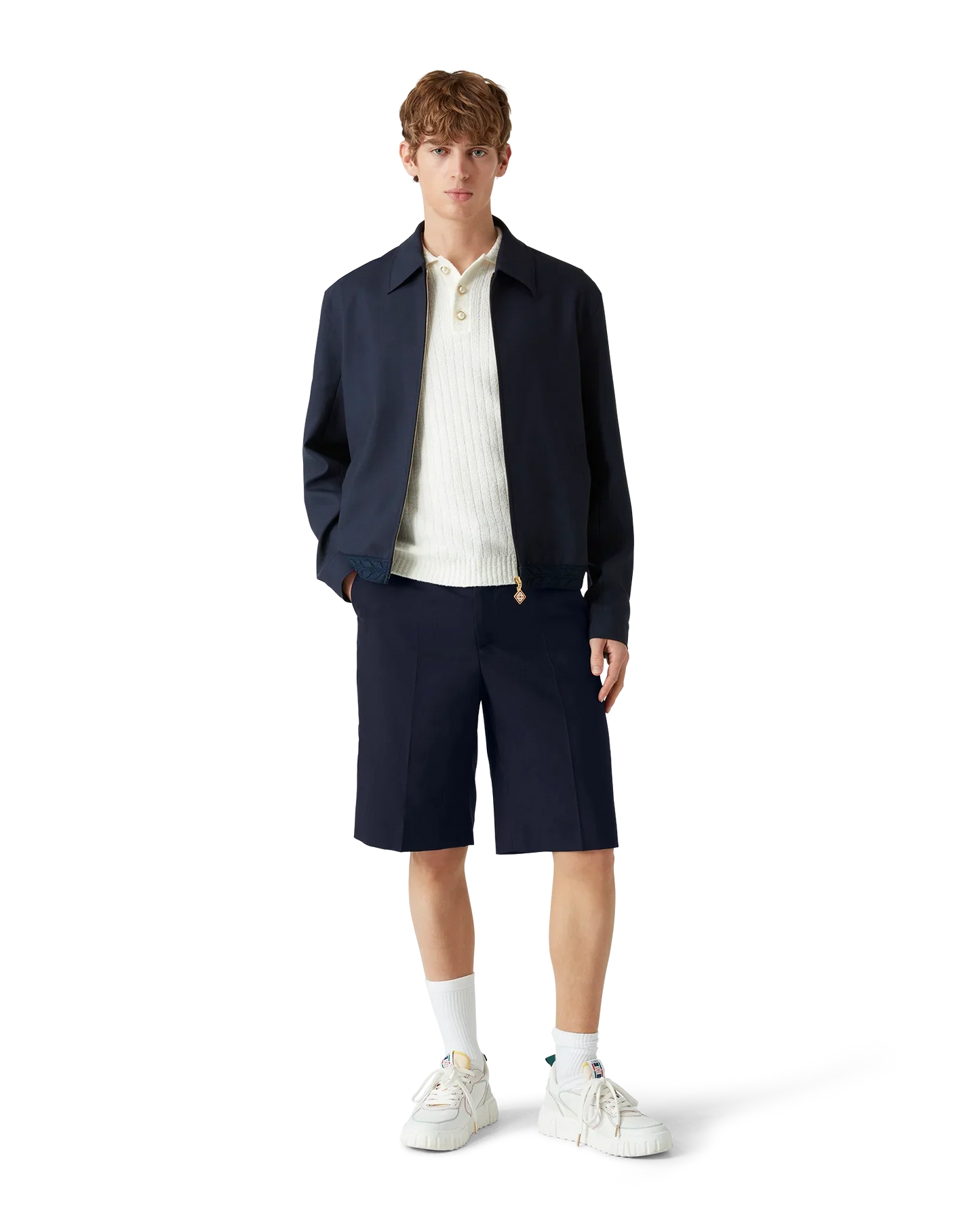 Short en laine ajusté