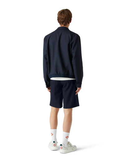 Short en laine ajusté