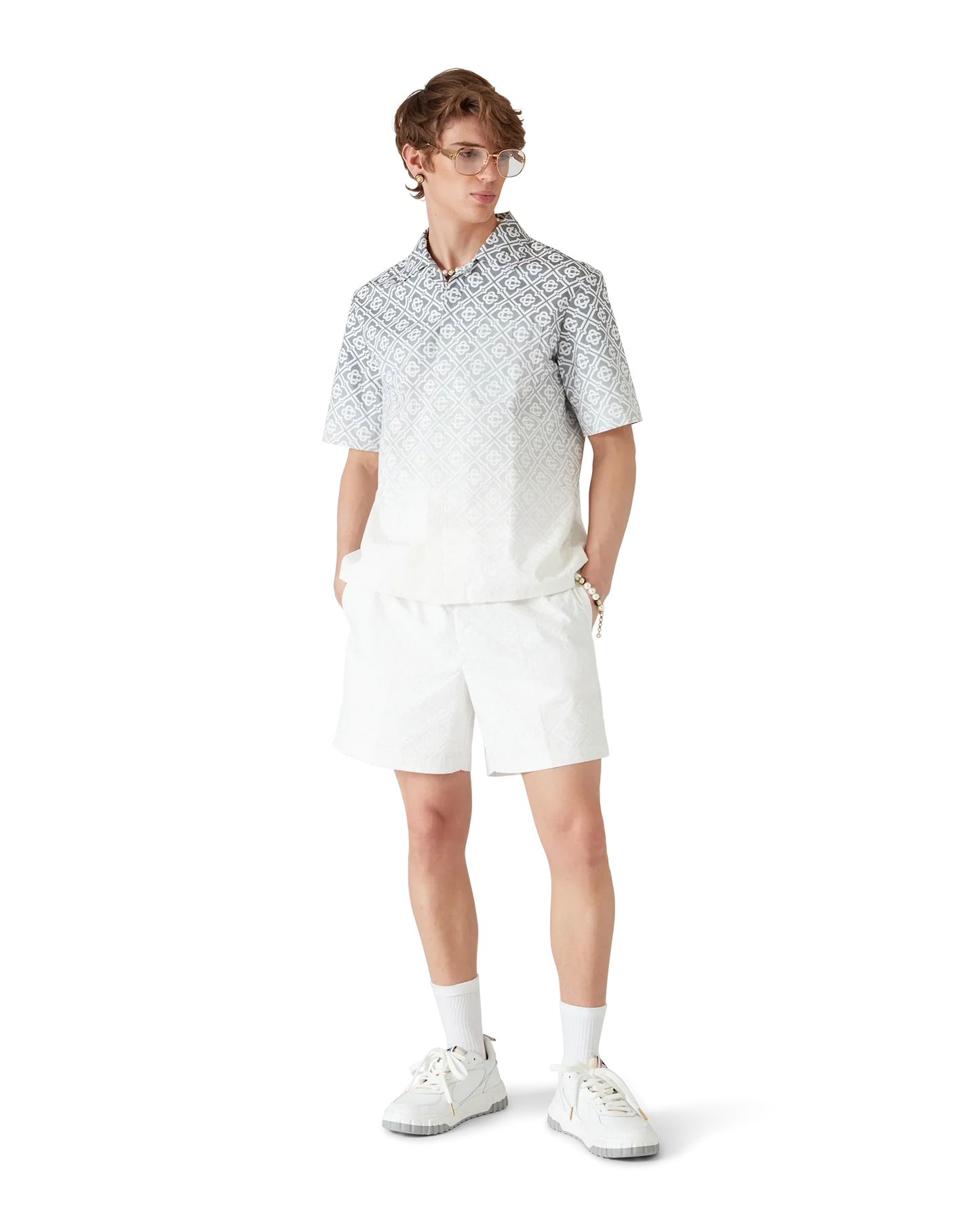 Shorts monogramme bouffants