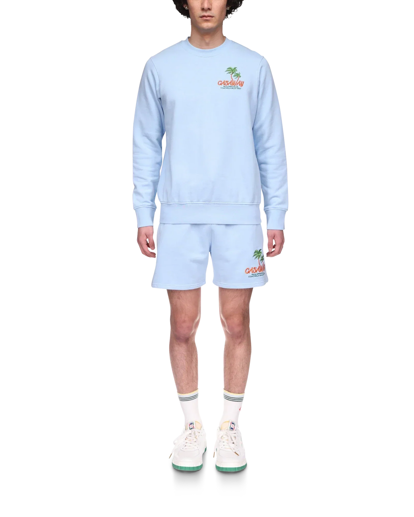 Shorts en molleton bleu Coachella Valley