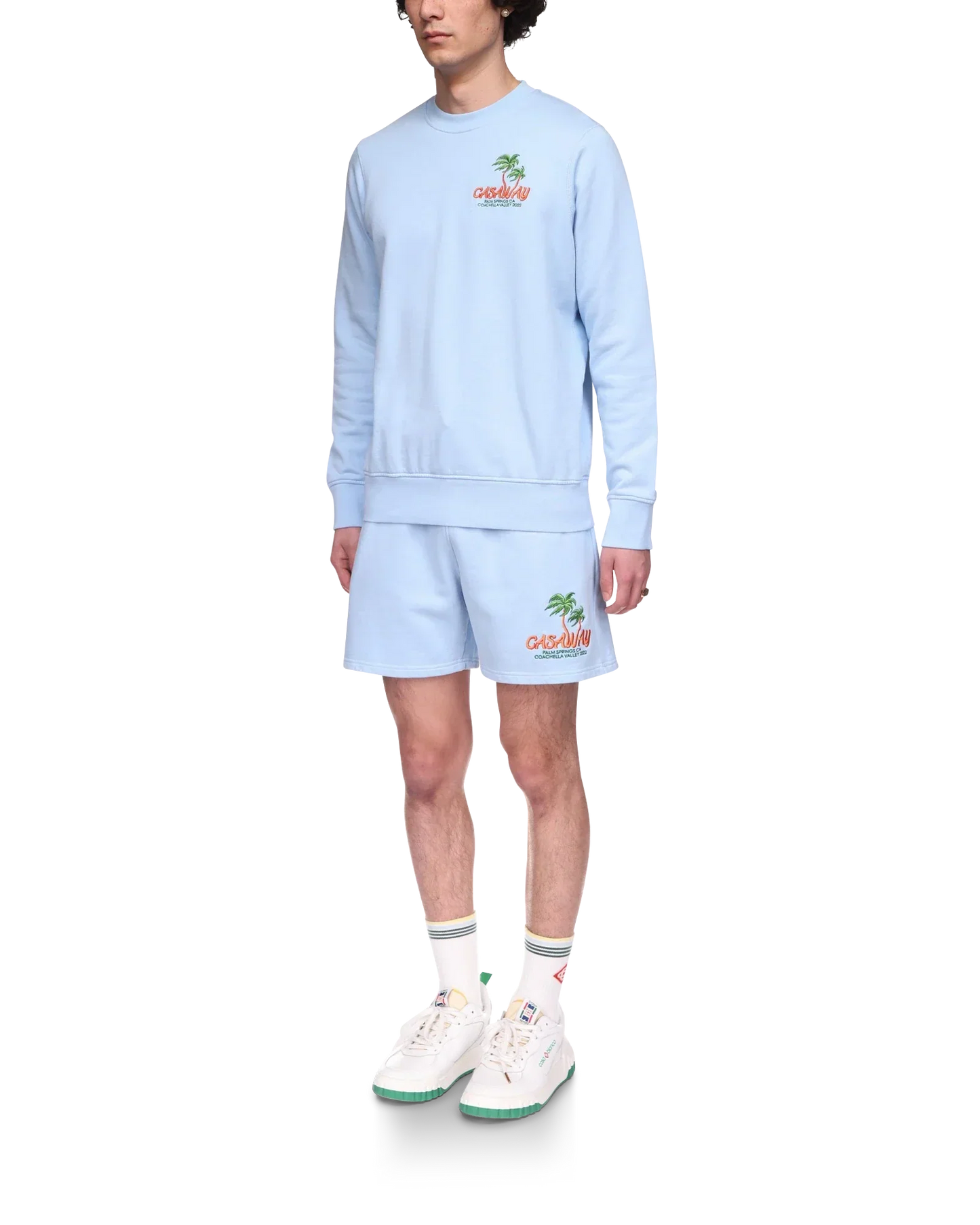 Shorts en molleton bleu Coachella Valley