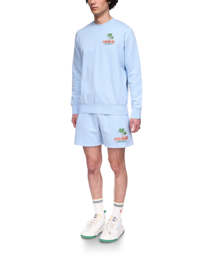 Shorts en molleton bleu Coachella Valley