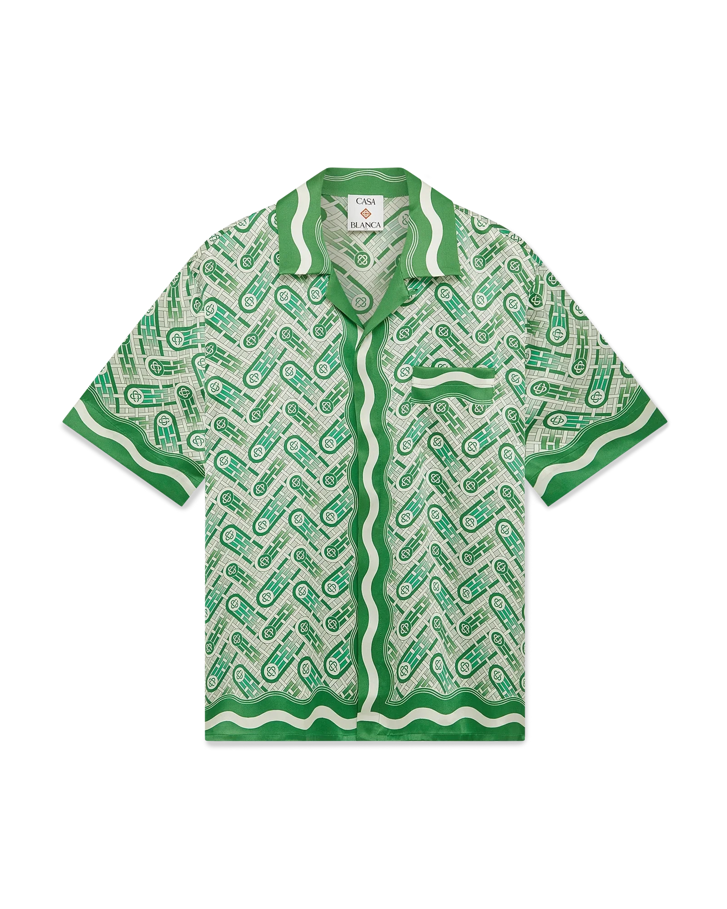 Ping Pong Short Sleeve Silk Shirt