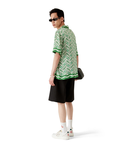 Ping Pong Short Sleeve Silk Shirt