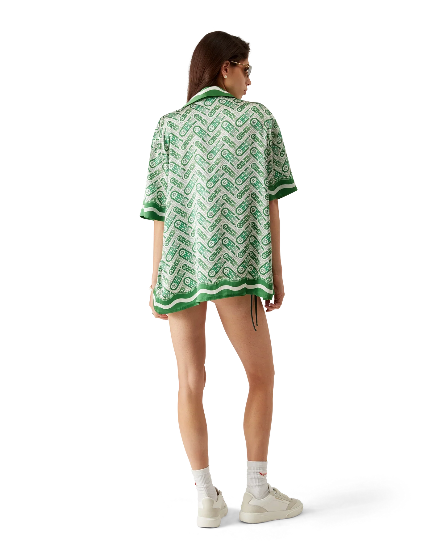 Ping Pong Short Sleeve Silk Shirt