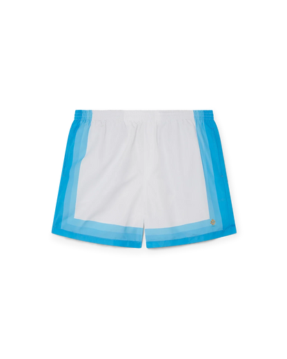 Maillot de bain short dégradé bleu