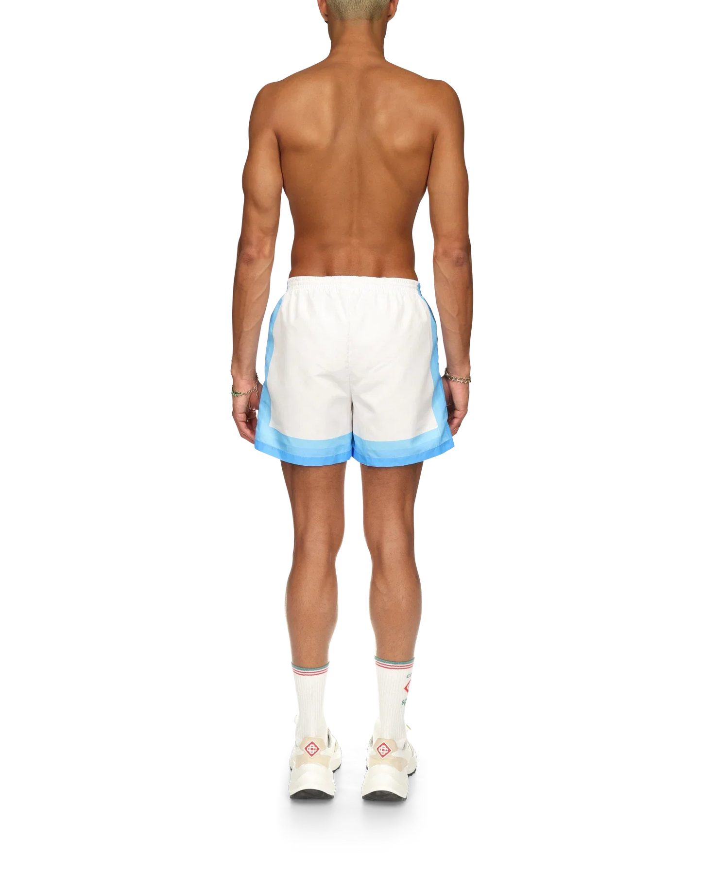 Maillot de bain short dégradé bleu