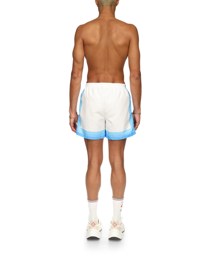 Maillot de bain short dégradé bleu