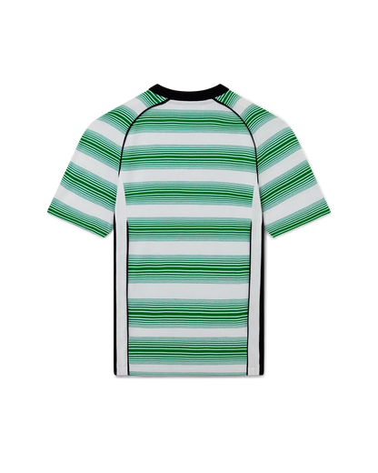 T-shirt à manches courtes et empiècements rayés dégradés