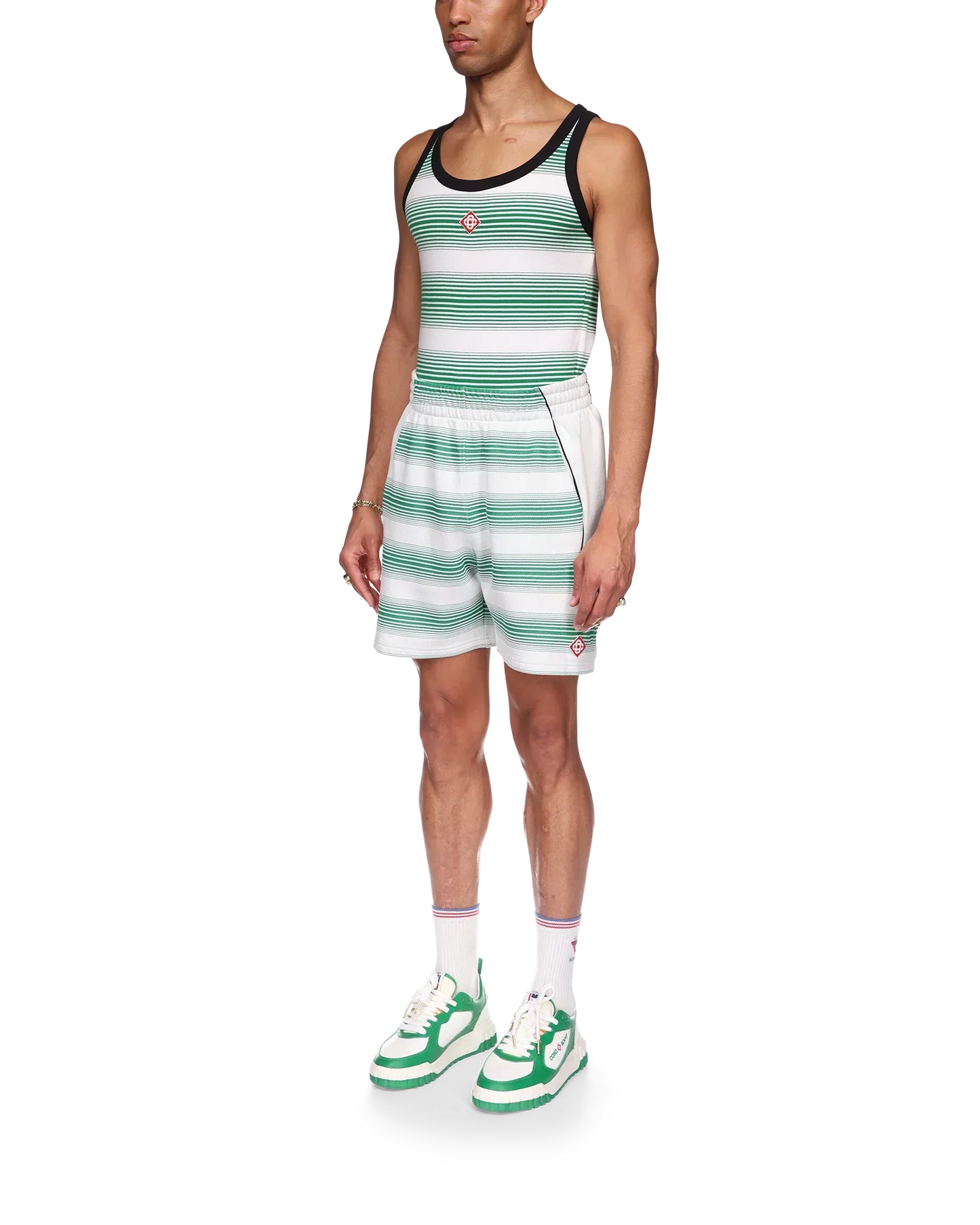 Gradient Stripe Sweatshorts