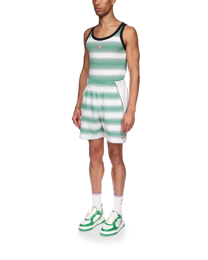 Gradient Stripe Sweatshorts