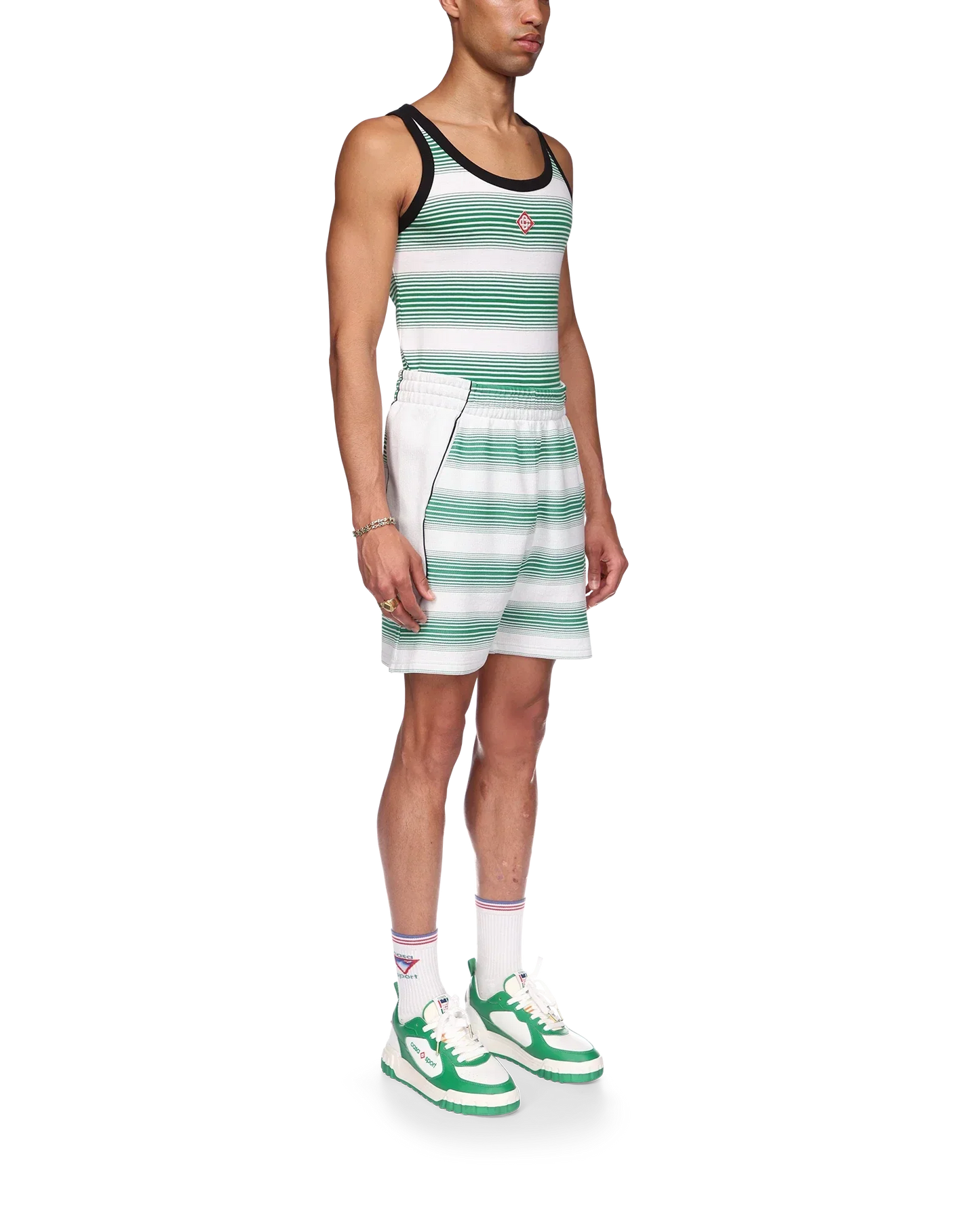 Gradient Stripe Sweatshorts