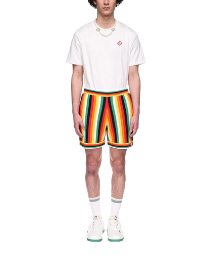 Shorts éponges rayés