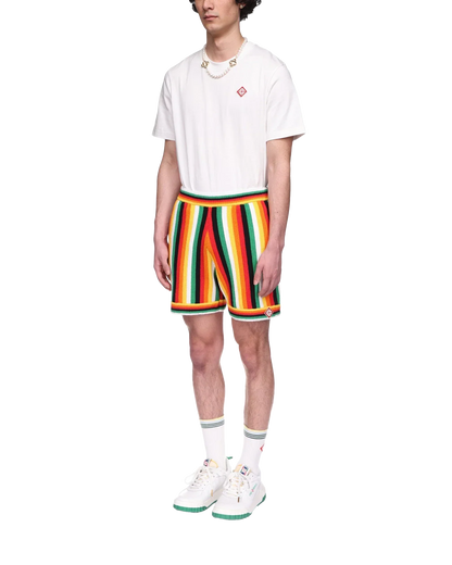 Shorts éponges rayés
