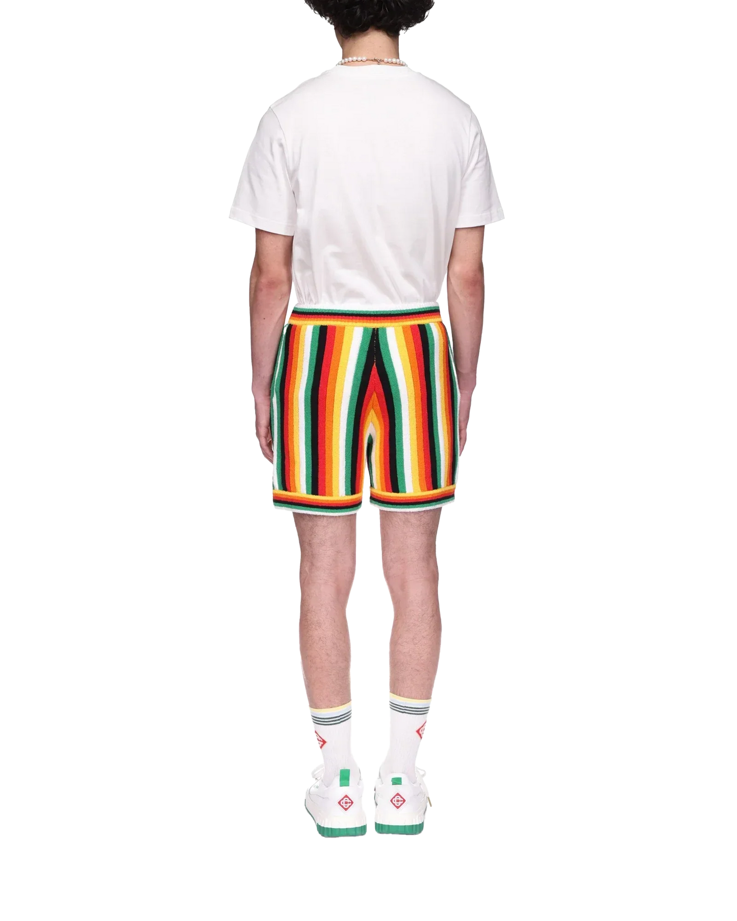 Shorts éponges rayés