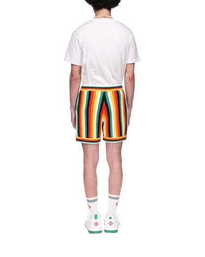 Shorts éponges rayés