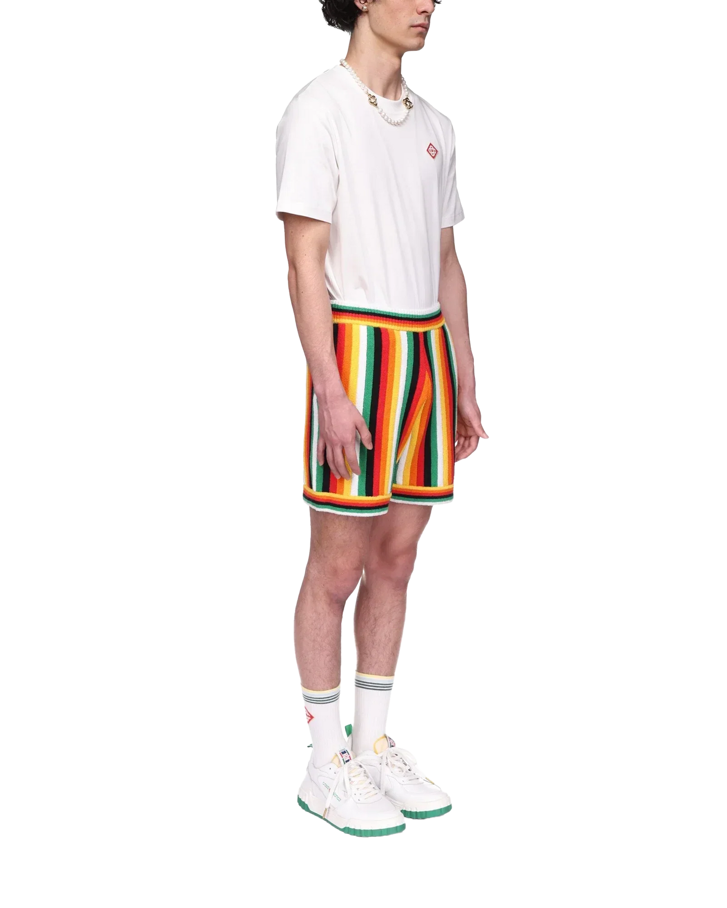 Shorts éponges rayés