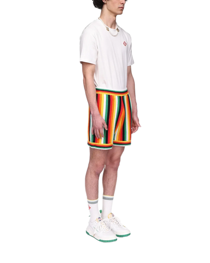 Shorts éponges rayés