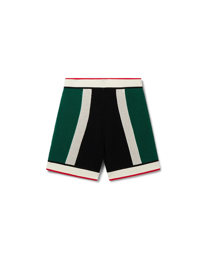 Shorts rayés en maille