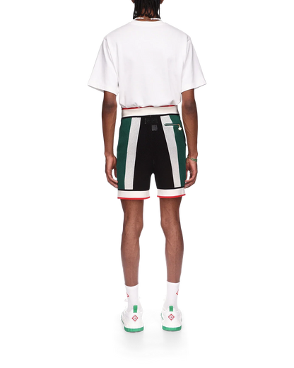 Shorts rayés en maille