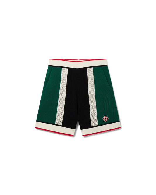 Striped Mesh Shorts