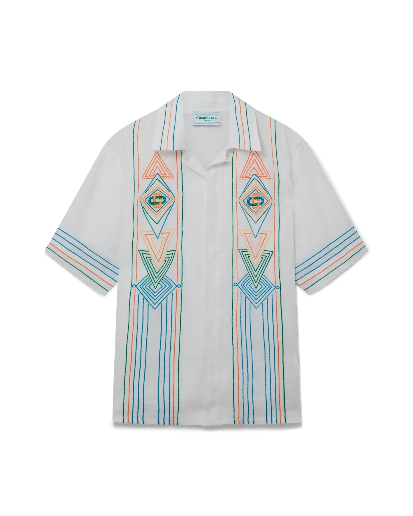 Chemise en lin à manches courtes Le Fil De La Musique