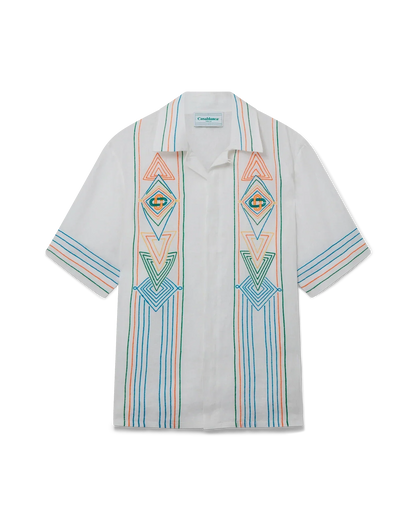 Chemise en lin à manches courtes Le Fil De La Musique