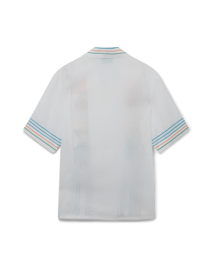 Chemise en lin à manches courtes Le Fil De La Musique