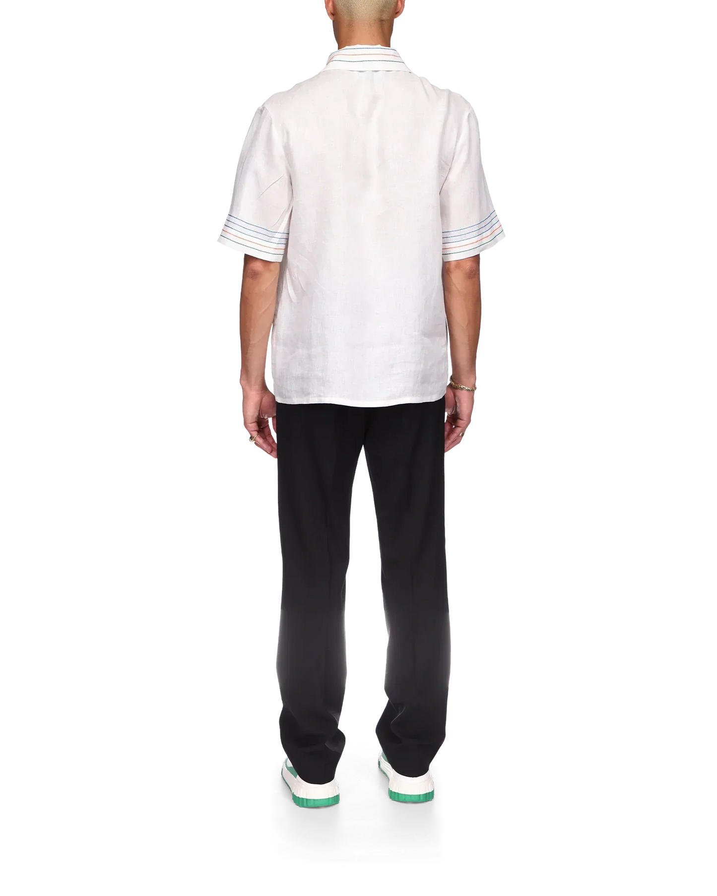 Chemise en lin à manches courtes Le Fil De La Musique