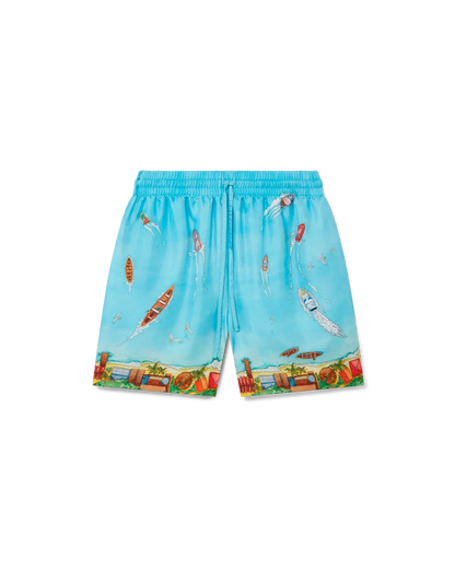 Maison Sur Piloti Silk Shorts