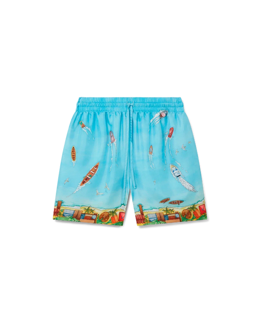 Maison Sur Piloti Silk Shorts