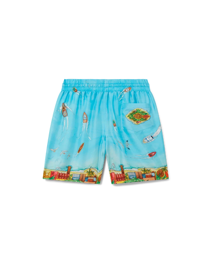 Maison Sur Piloti Silk Shorts