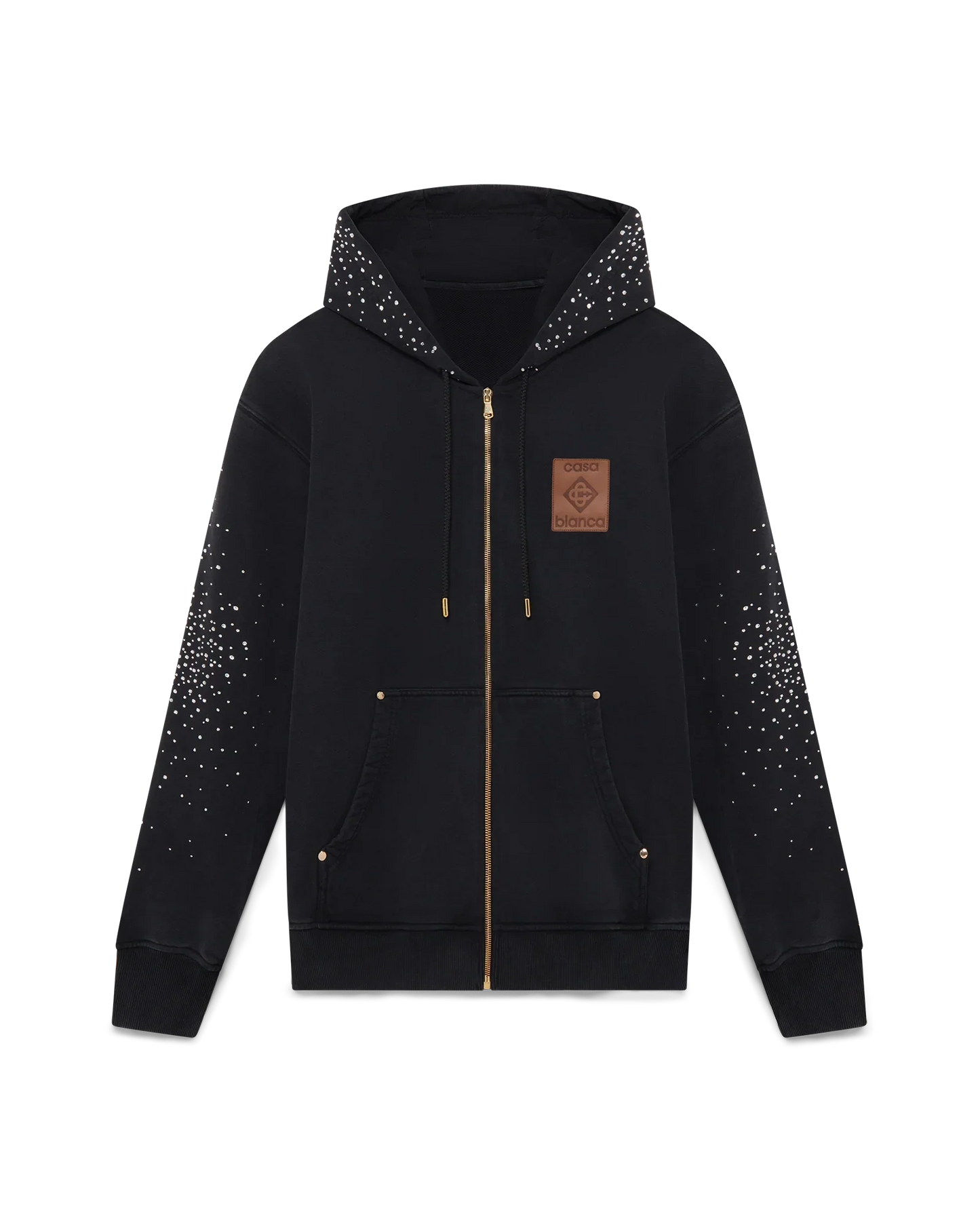 Sweat à capuche zippé La Prémonition orné de cristaux