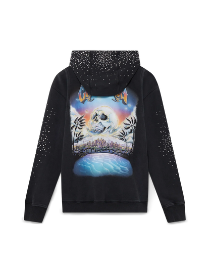 Sweat à capuche zippé La Prémonition orné de cristaux