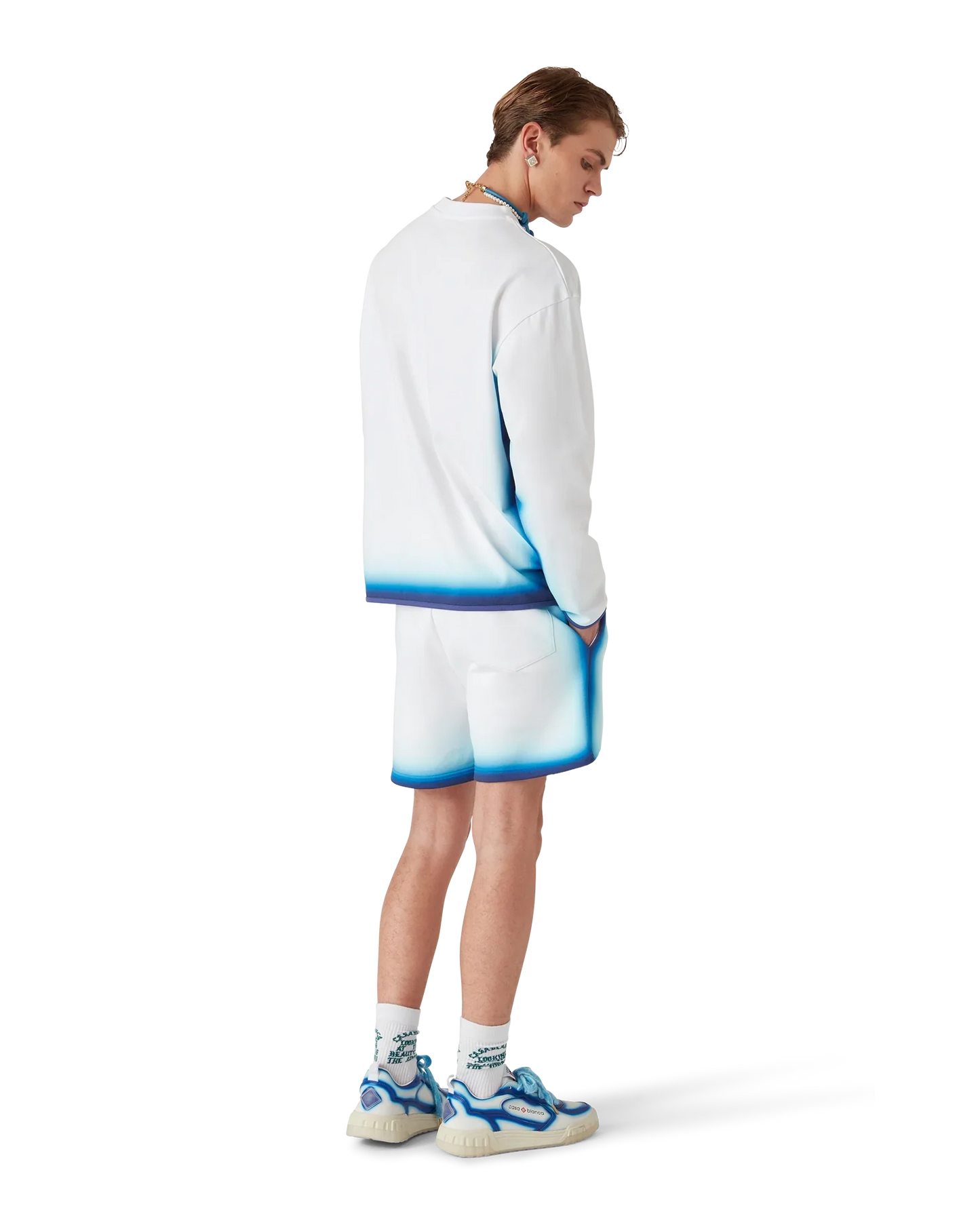 Blue Fade Long Sleeve T-Shirt