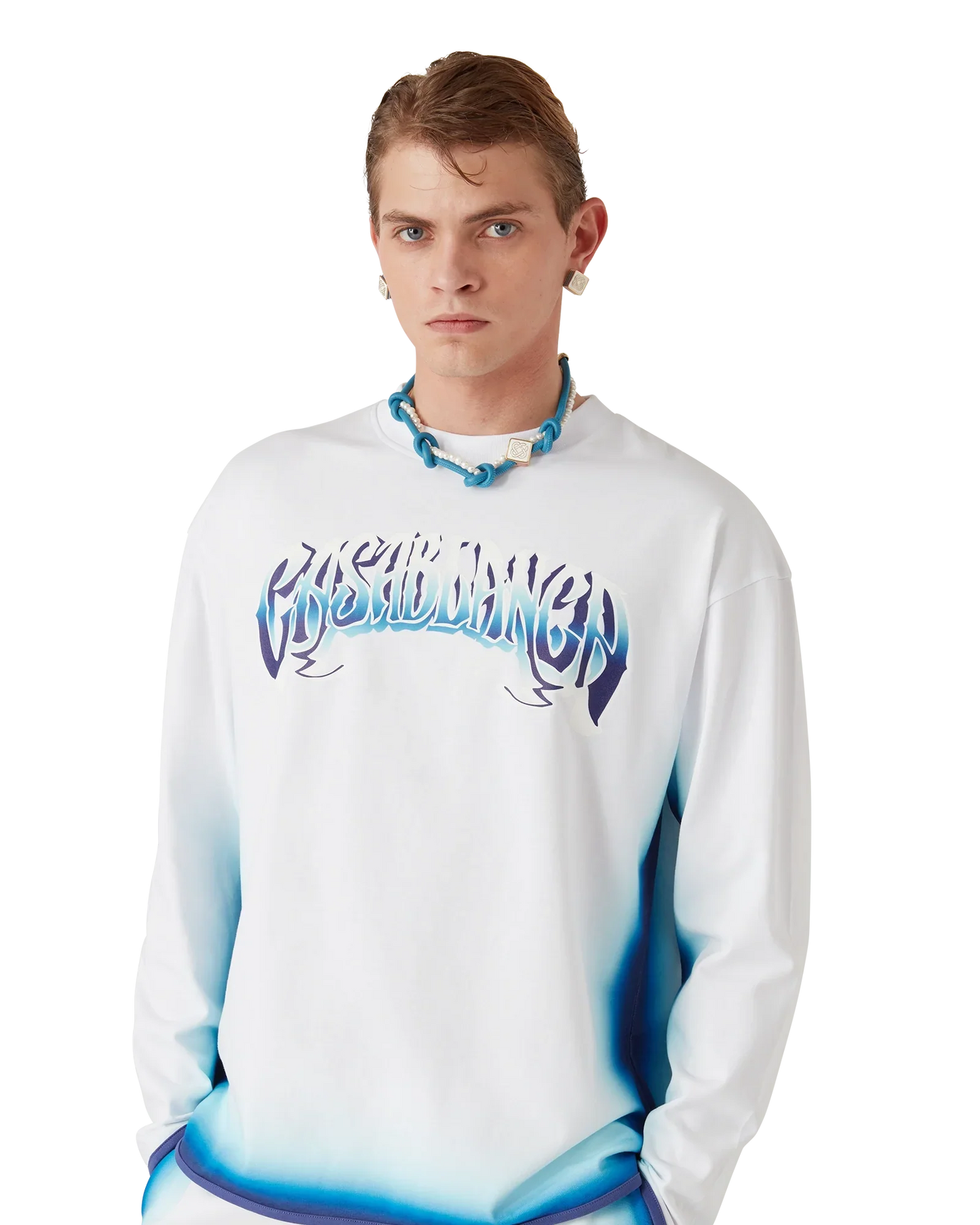 Blue Fade Long Sleeve T-Shirt