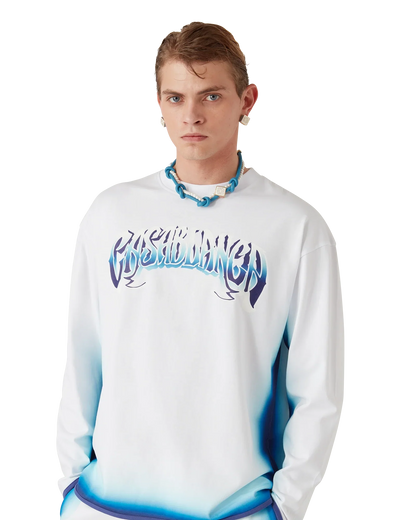 Blue Fade Long Sleeve T-Shirt