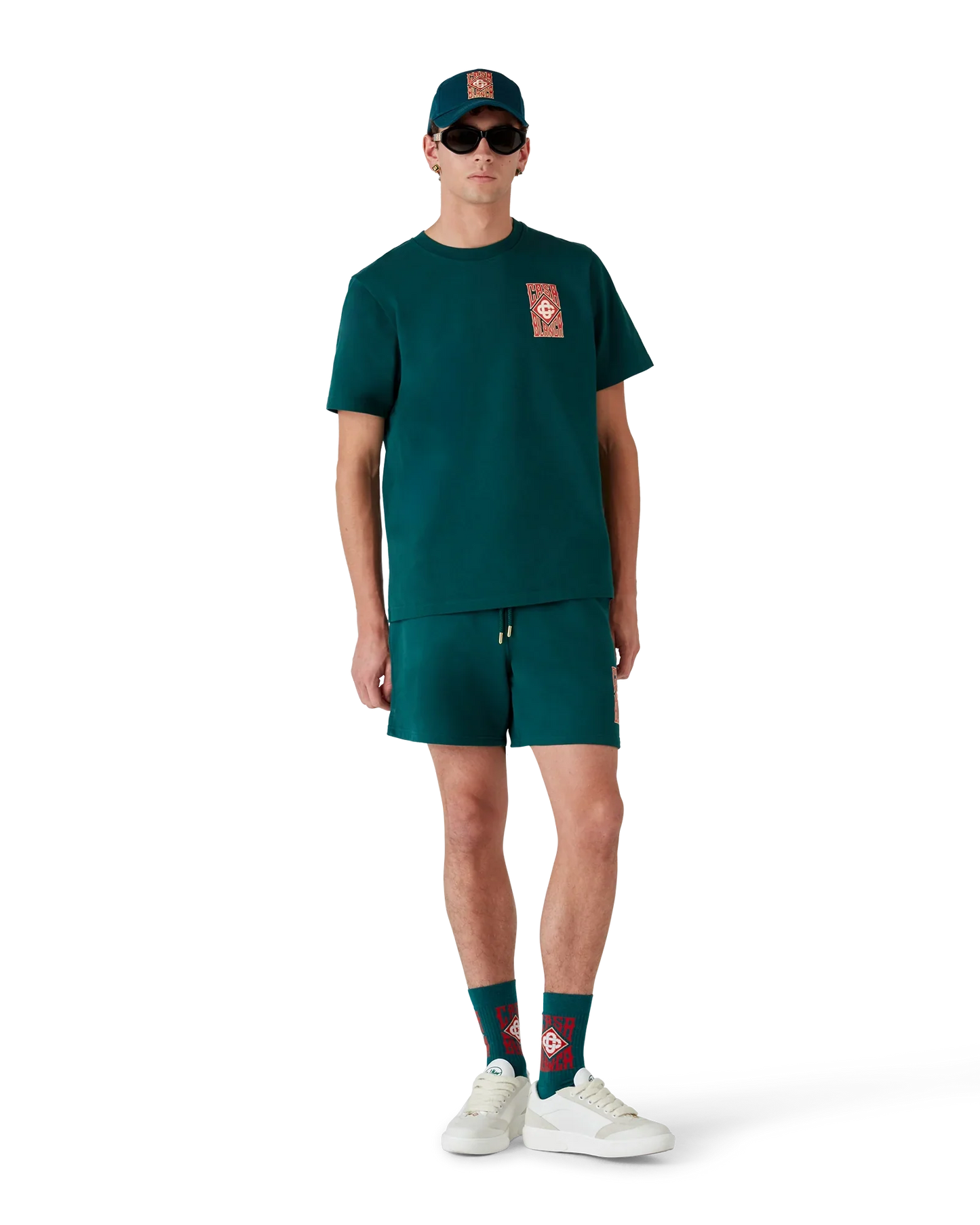 Short en molleton avec logo gothique