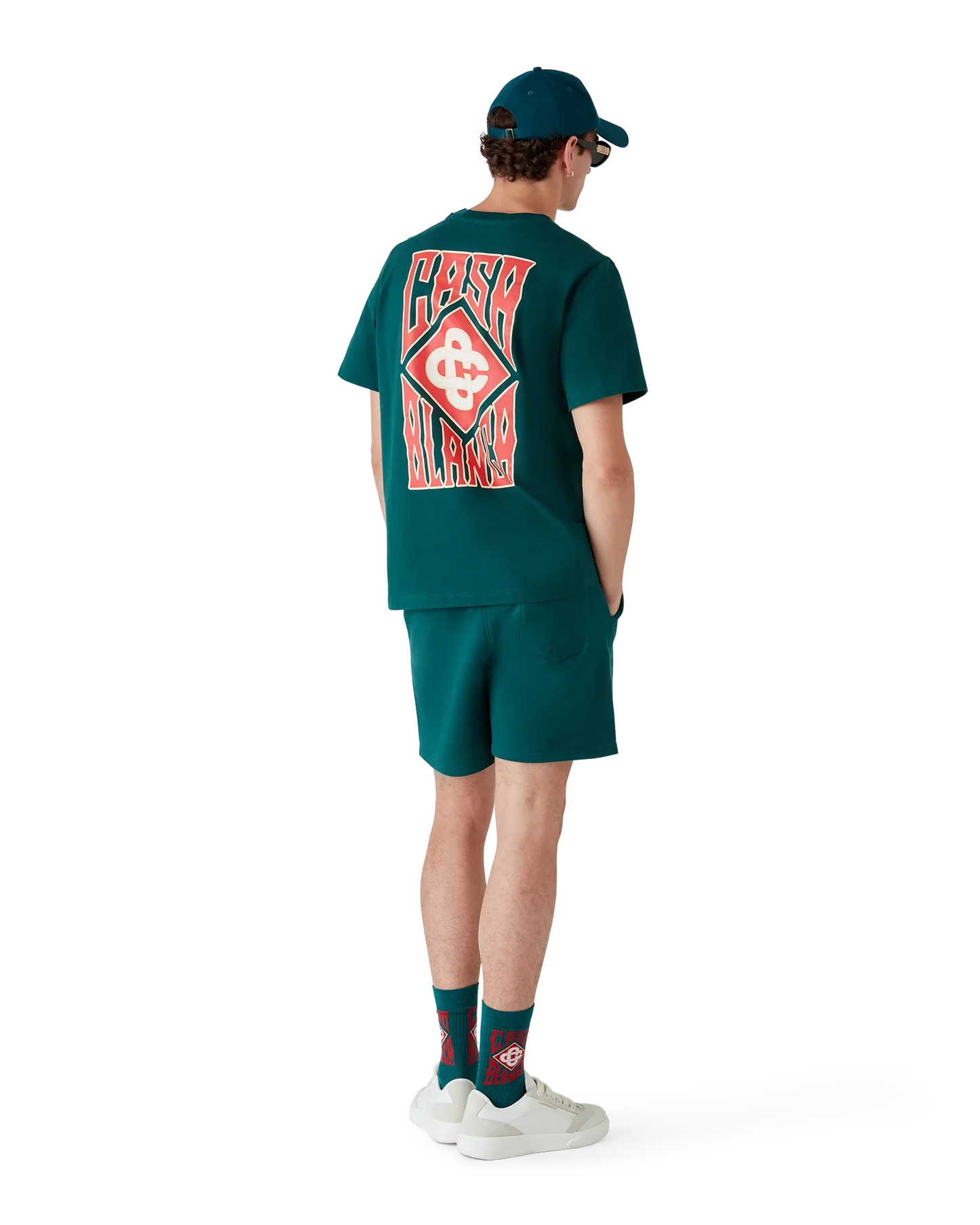 Short en molleton avec logo gothique